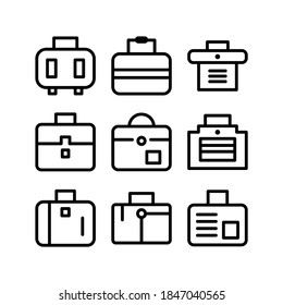 Briefcase icon or logo isolated sign symbol vector illustration - Collection of high quality black style vector icons
