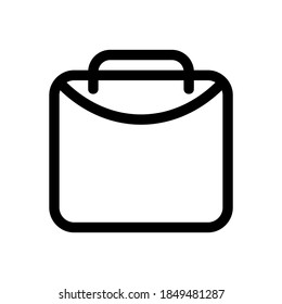 icono de maletín o logotipo símbolo de signo aislado ilustración vectorial - iconos vectoriales de estilo negro de alta calidad
