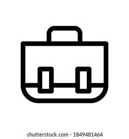 icono de maletín o logotipo símbolo de signo aislado ilustración vectorial - iconos vectoriales de estilo negro de alta calidad
