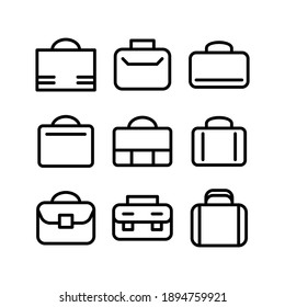 briefcase icon or logo isolated sign symbol vector illustration - Collection of high quality black style vector icons
