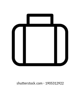 Briefkasten-Symbol oder Logo einzeln auf Zeichen, Vektorgrafik - hochwertige Vektorsymbole in schwarzem Stil
