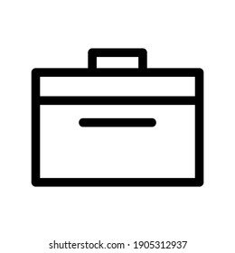 icono de maletín o logotipo símbolo de signo aislado ilustración vectorial - iconos vectoriales de estilo negro de alta calidad
