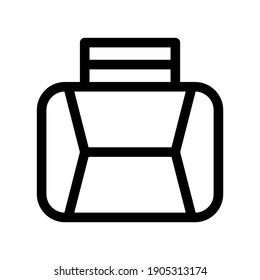 Briefkasten-Symbol oder Logo einzeln auf Zeichen, Vektorgrafik - hochwertige Vektorsymbole in schwarzem Stil
