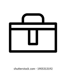 icono de maletín o logotipo símbolo de signo aislado ilustración vectorial - iconos vectoriales de estilo negro de alta calidad
