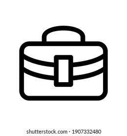 icono de maletín o logotipo símbolo de signo aislado ilustración vectorial - iconos vectoriales de estilo negro de alta calidad
