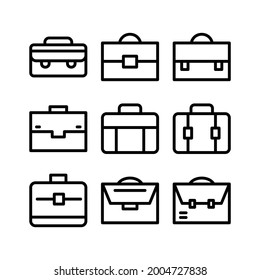 briefcase icon or logo isolated sign symbol vector illustration - Collection of high quality black style vector icons
