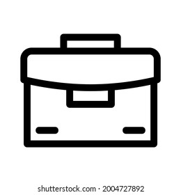 icono de maletín o logotipo símbolo de signo aislado ilustración vectorial - iconos vectoriales de estilo negro de alta calidad
