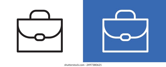 Briefcase icon logo sign set vector outline