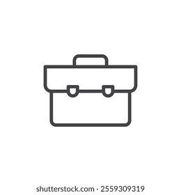 Briefcase icon Logo symbol outline set