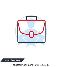 Briefkasten-Symbol Logo, Vektorgrafik. Koffer-Symbolvorlage für Grafik- und Webdesign-Sammlung