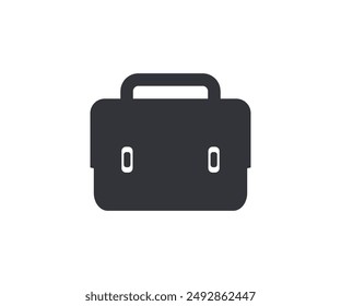 Aktenkoffer-Symbol. Bürokoffer-Symbol Work Portfolio Tasche Vektorgrafik Design und Illustration.

