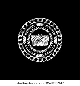 icono de maletín en pizarra, ilustración vectorial, bonito diseño. 
