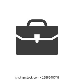 Briefcase icon on white background. Vector Illustration