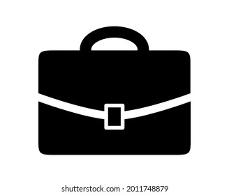 Aktentsymbol auf weißem Hintergrund