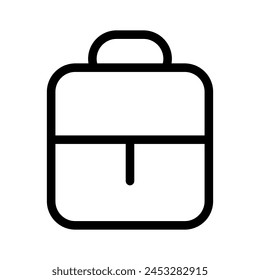 Briefcase icon on white background