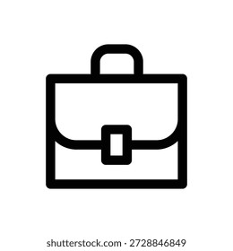 Icono de maletín sobre fondo blanco