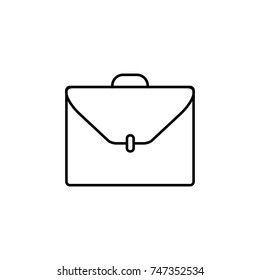 Briefcase icon on white background