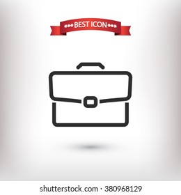 Briefcase icon. One of set web icons