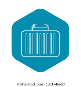 Briefcase icon. Outline illustration of briefcase vector icon for web