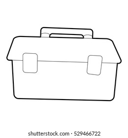 Briefcase icon. Outline illustration of briefcase vector icon for web