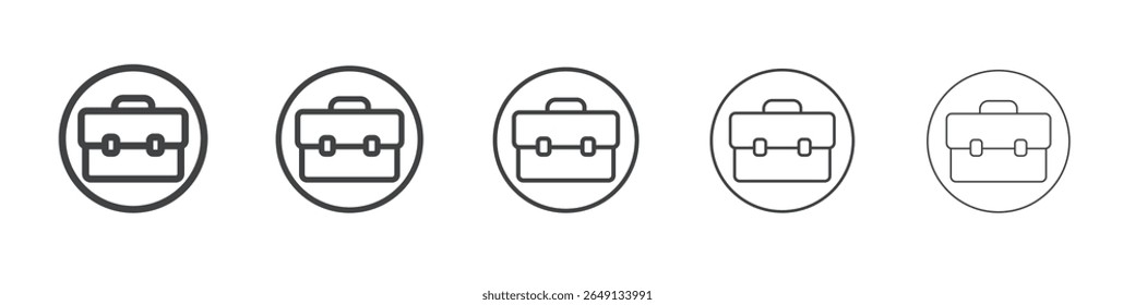 Ícone do porta-arquivos símbolo do vetor de ilustração de contorno