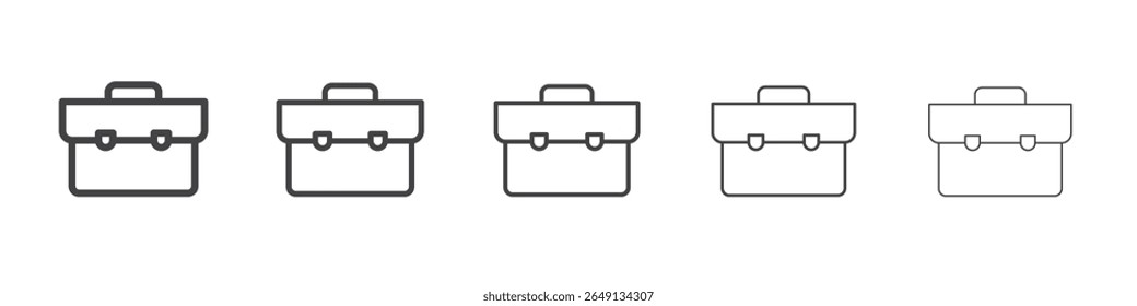 Ícone do porta-arquivos símbolo do vetor de ilustração de contorno