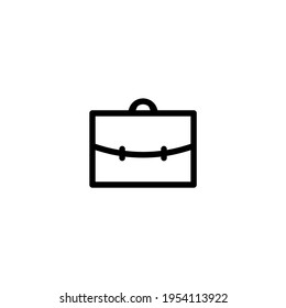 Briefcase icon with outline style. Can be used for UI or UX, presentations, social media, websites, and more.