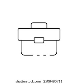 icono de maletín. Diseño de estilo de contorno aislado sobre fondo blanco