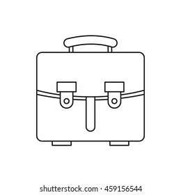 Briefcase icon in outline style on a white background