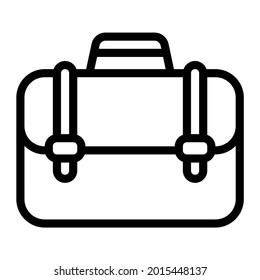 Briefcase icon with outline style and pixel perfect base. Suitable for website design, logo, app and UI. Based on the size of the icon in general, so it can be reduced.