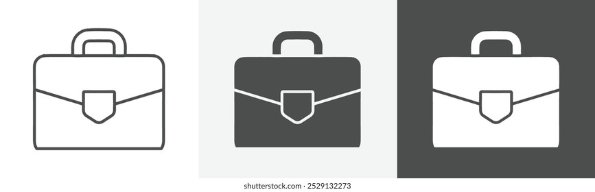 Aktentasche Symbol Umrisssymbolsatz
