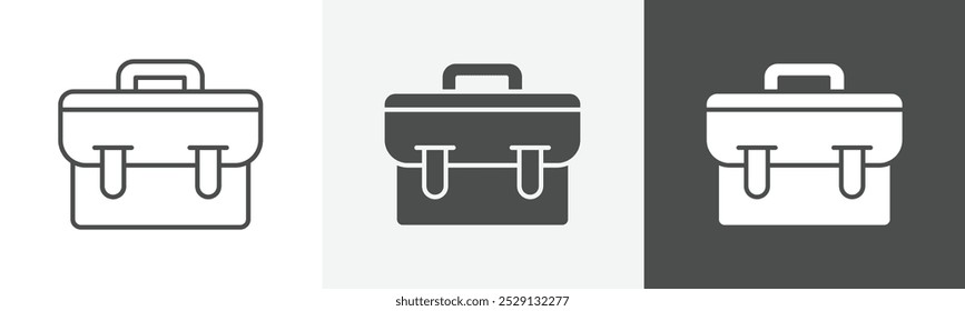 briefcase icon Outline symbol set
