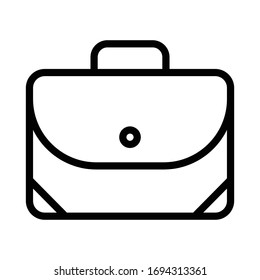 Briefcase icon outline vector design