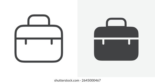 Briefcase icon Outline vector sign