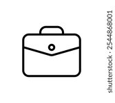 Briefcase icon Outline vector for web ui