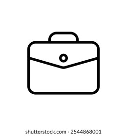 Briefcase icon Outline vector for web ui