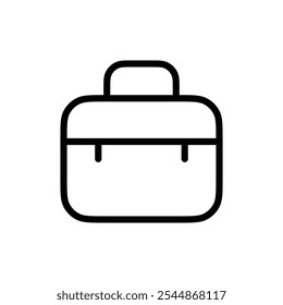 Briefcase icon Outline vector for web ui