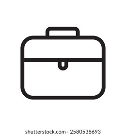 Briefcase icon Outline vector for web ui