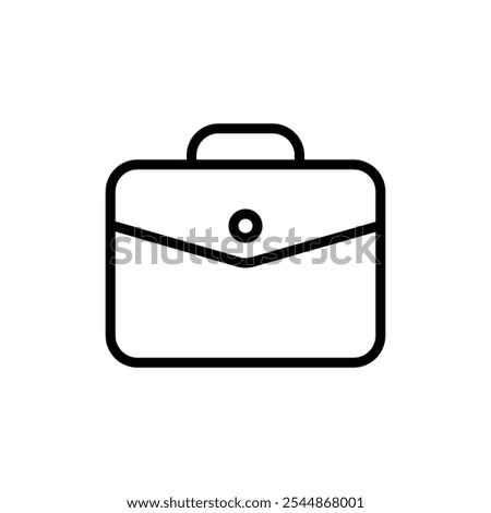 Briefcase icon Outline vector for web ui