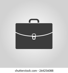 The briefcase icon. Portfolio symbol. Flat Vector illustration