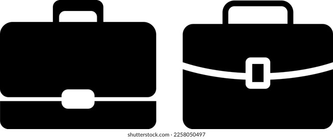 Briefcase icon, portfolio vector glyph flat icon