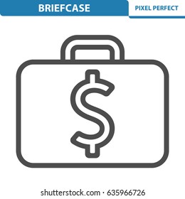 Briefcase Icon. Professional, pixel perfect icons optimized for both large and small resolutions. EPS 8 format. 12x size for preview.