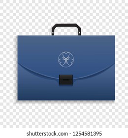 Briefcase icon. Realistic illustration of briefcase vector icon for web design