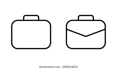 Conjunto de iconos de maleta. icono de maleta. símbolo de maleta.