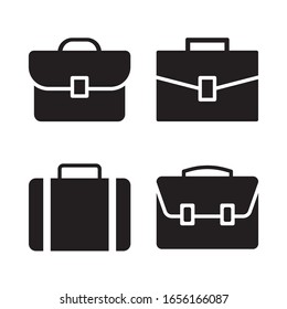 Briefcase icon set. Vector graphic illustration. Suitable for website design, logo, app, template, and ui. EPS 10.