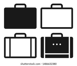 Briefcase Icon Set, Briefcase Icon Vector Illustration – Vector