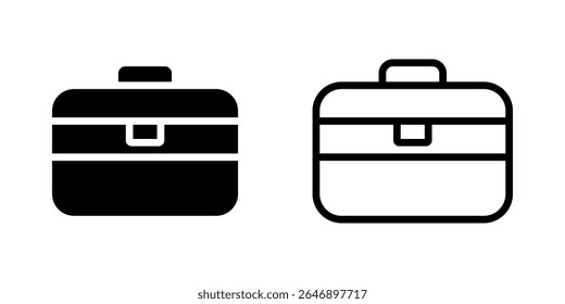 Ícone do porta-arquivos definido. Ilustração vetorial.