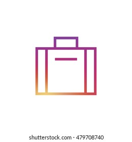 Briefcase icon. Briefcase sign.