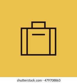 Briefcase icon. Briefcase sign.