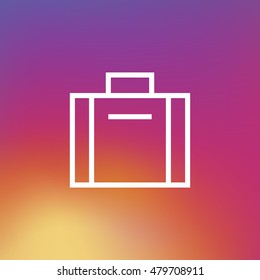 Briefcase icon. Briefcase sign.